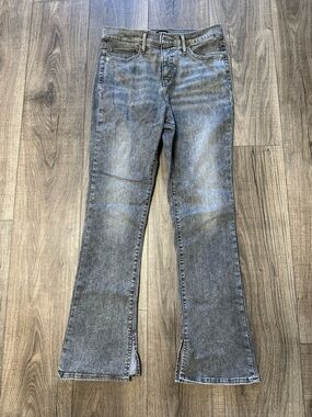 Express Women’s High-Rise Faded Gray Bootcut Jeans